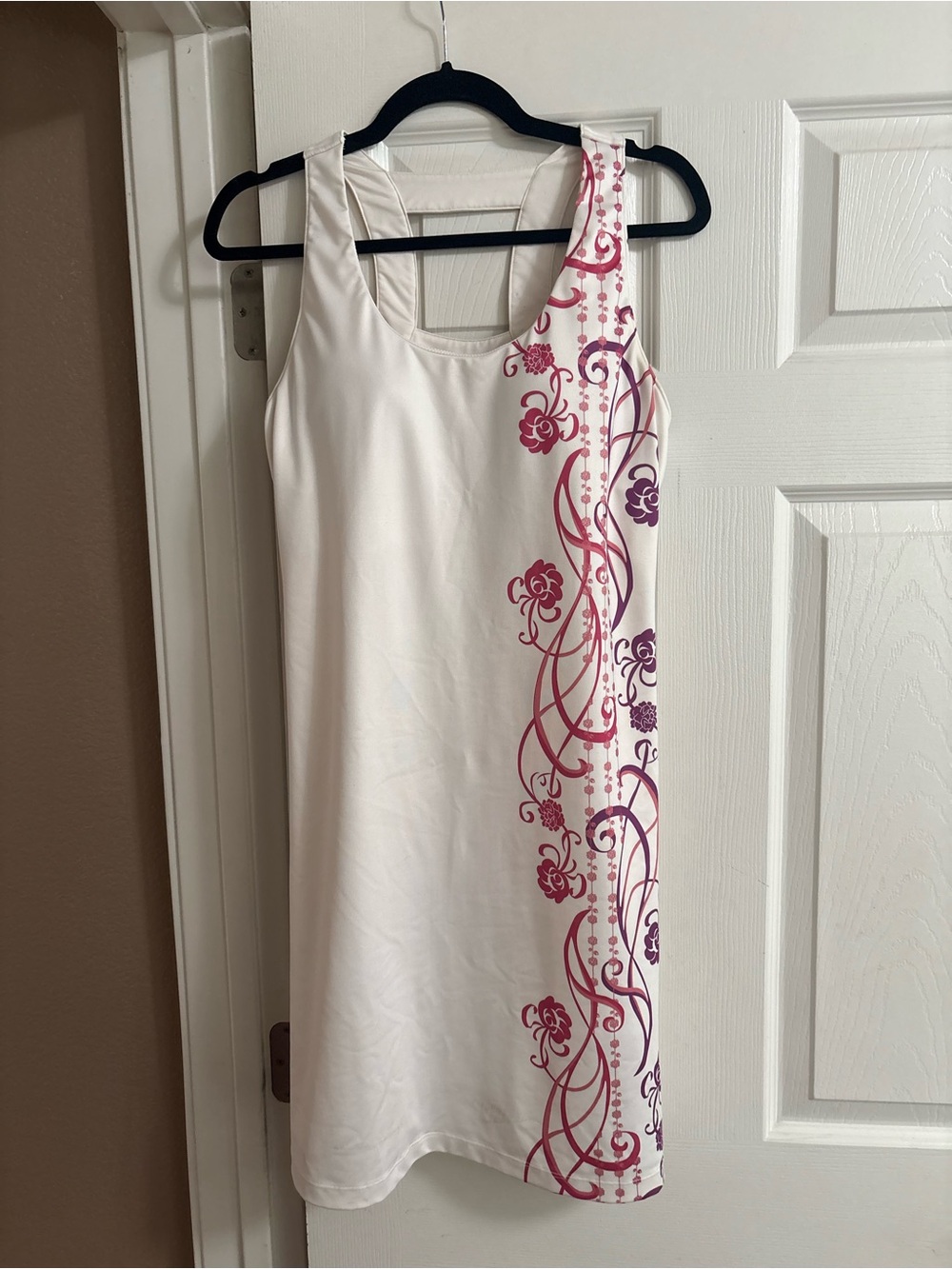 Athleta athletic dress sleeveless floral athleisure built in bra M